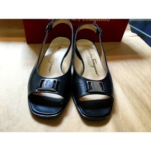 Salvatore Ferragamo Black Sandal